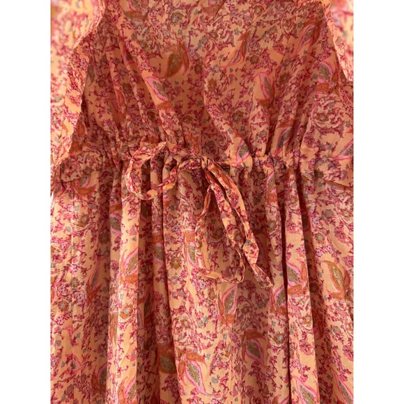FREE PEOPLE Tangier Babydoll Tiered Sundress Maxi Dress, Size L NWT - Picture 12 of 12